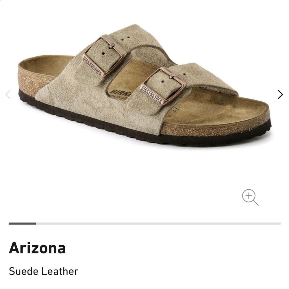 TAUPE SUEDE LEATHER BIRKENSTOCKS- women’s 7